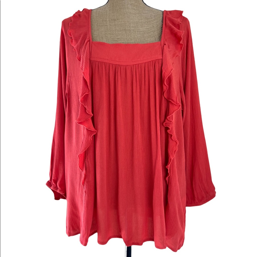 Burnt Orange Dressy Blouse NWOT